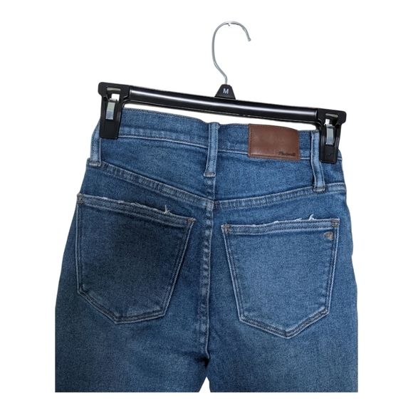 Madewell 9" High Rise Skinny Jeans Raw Hem Edition Women's 24 Blue Paloma Wash - Picture 12 of 13